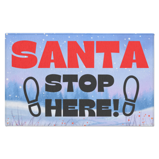 Santa Stop Here Footprints