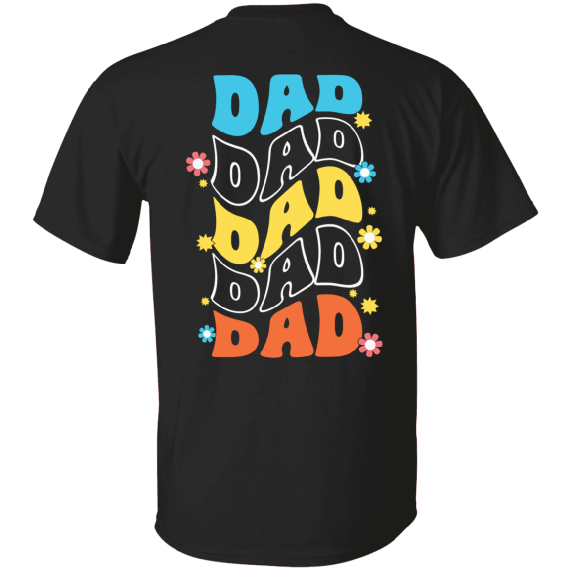 Dad Life Retro Smiley Tee, T-Shirt Gift for Dad