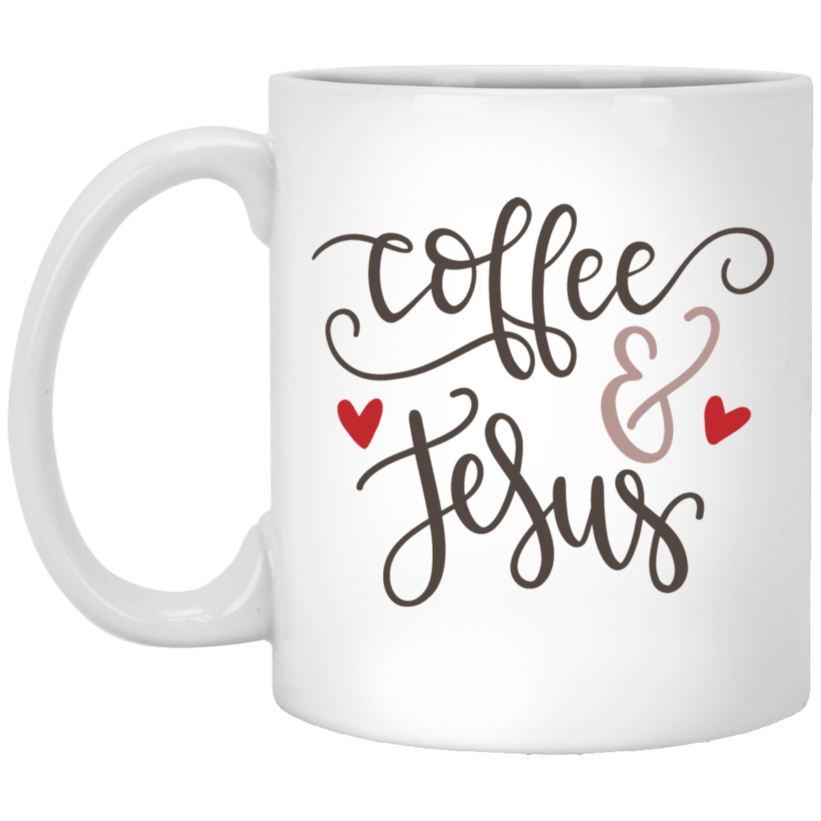 Coffee & Jesus 11oz White Mug