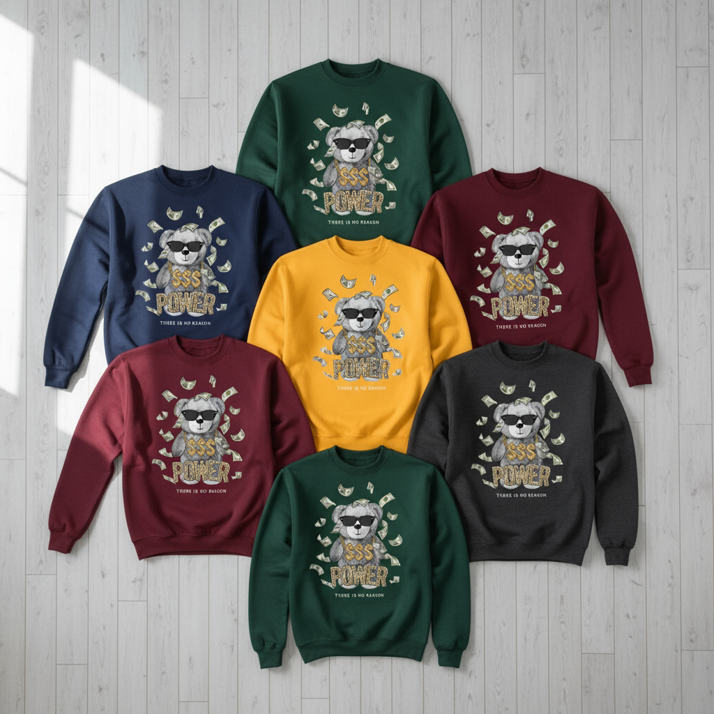 Money Is Power Teddy Sweatshirt