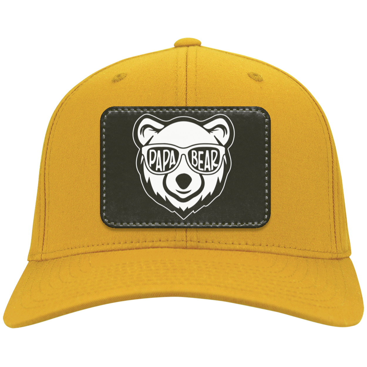 Papa Bear Comfortable Twill Cap - Patch, Gift for Dad, Birthday Gift for Dad, Father's Day Gift for Dad