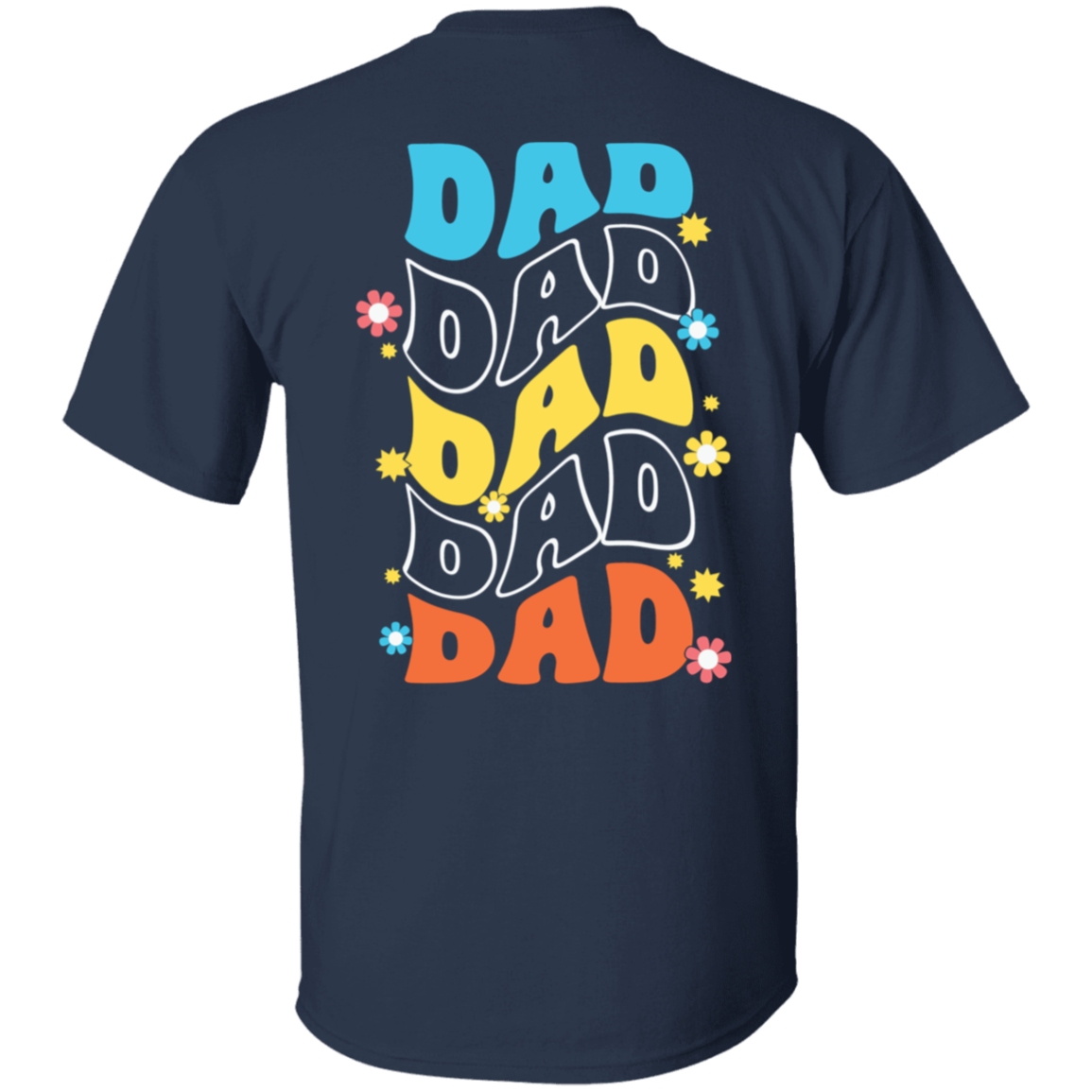 Dad Life Retro Smiley Tee, T-Shirt Gift for Dad