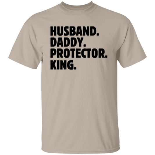 Husband Daddy Protector King T-Shirt Gift For Dad Gift For Husband