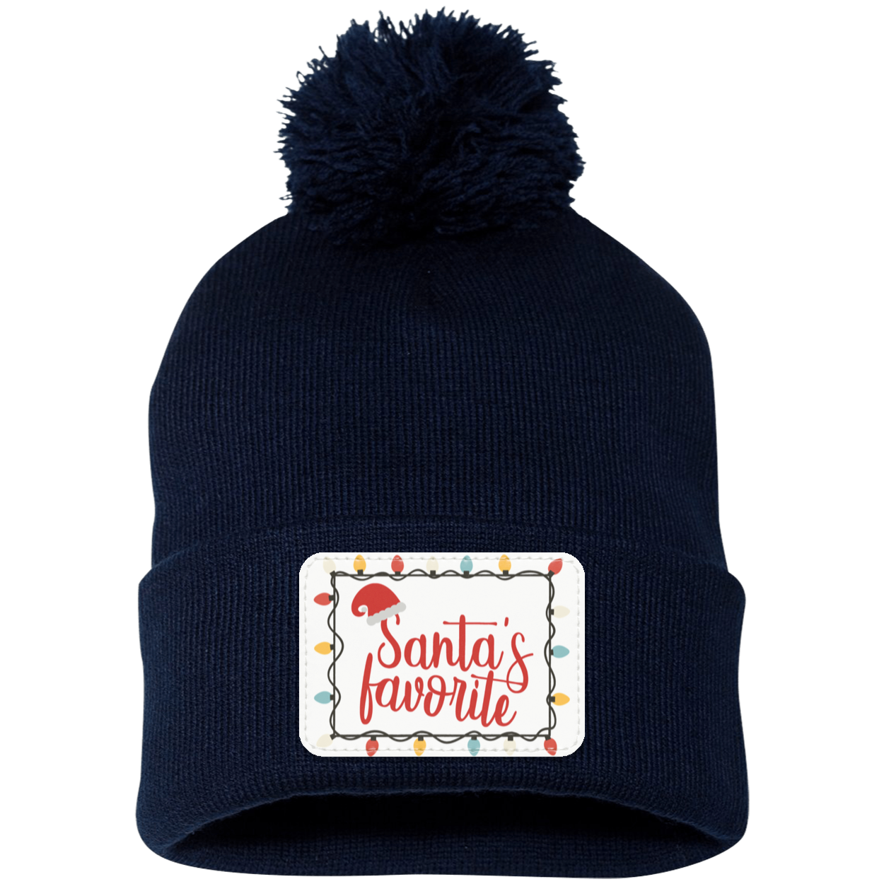 Santa's Favorite Christmas Knit Cap - Patch