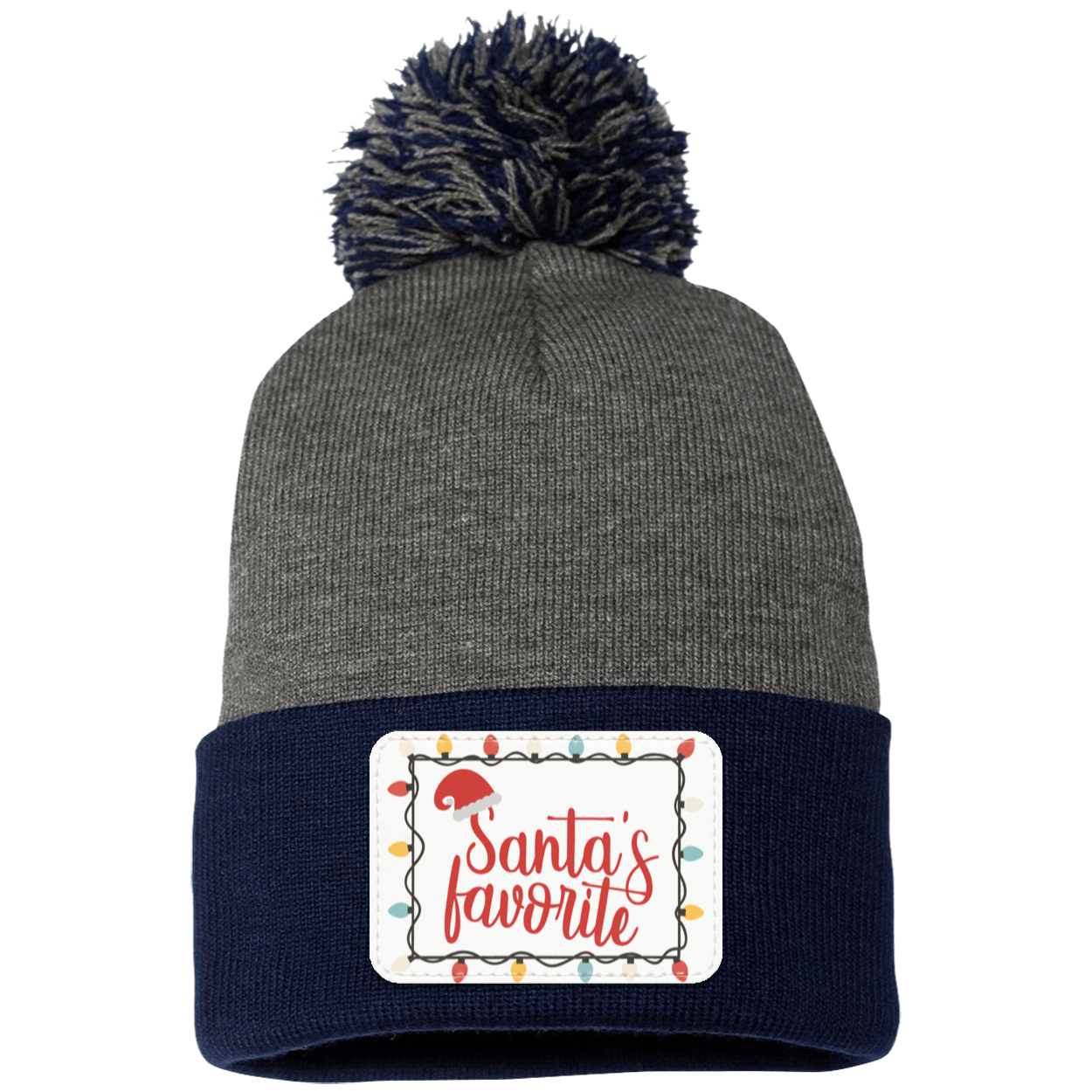 Santa's Favorite Christmas Knit Cap - Patch