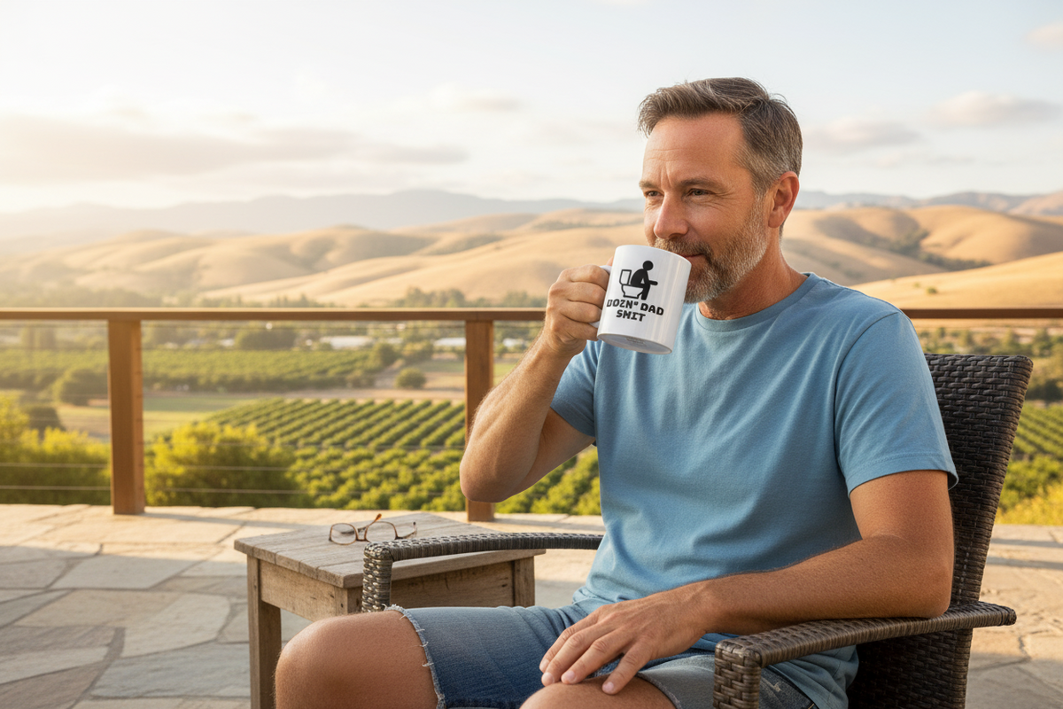 Doin' Dad Shit Funny 11oz White Mug Gift For Dad Father's Day Gift
