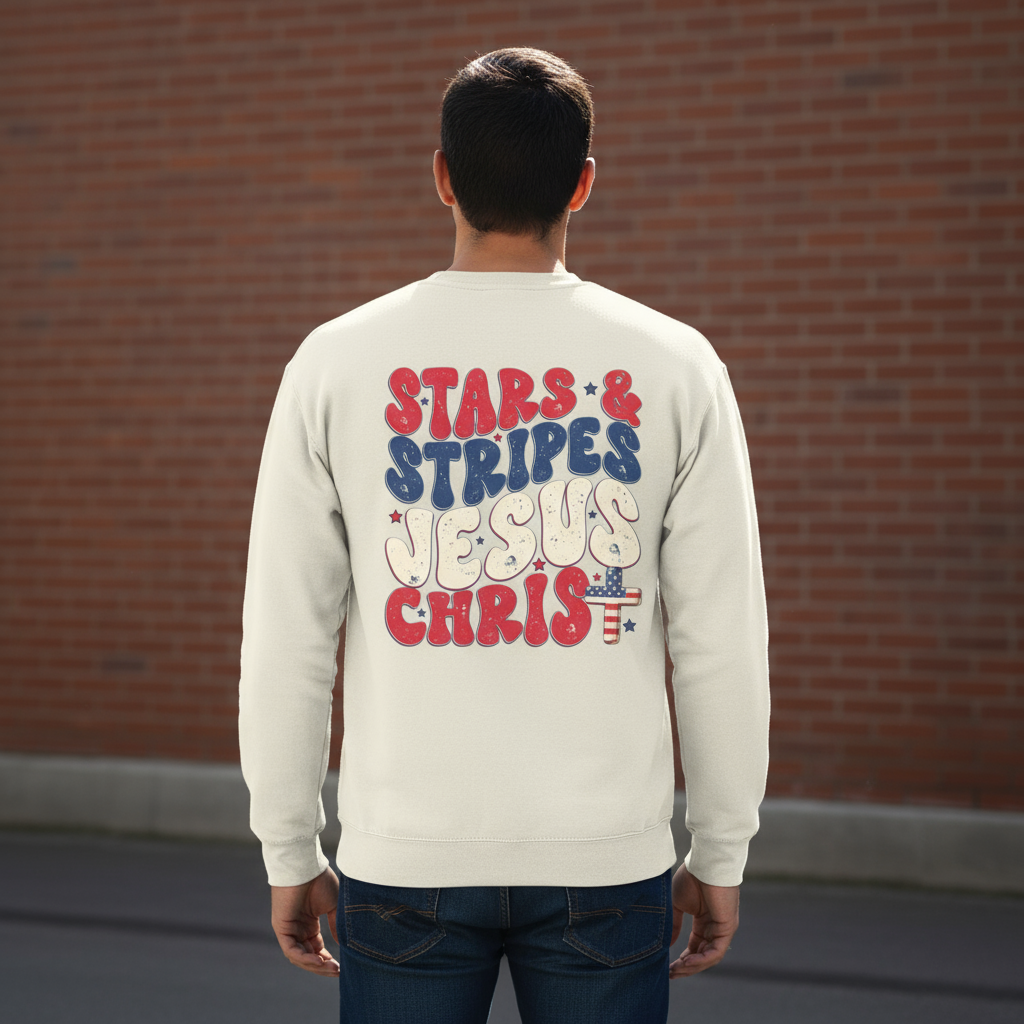 Stars & Stripes Jesus Christ Sweatshirt