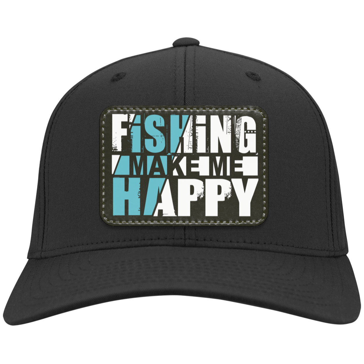 Fishing Make Me Happy Twill Cap - Patch