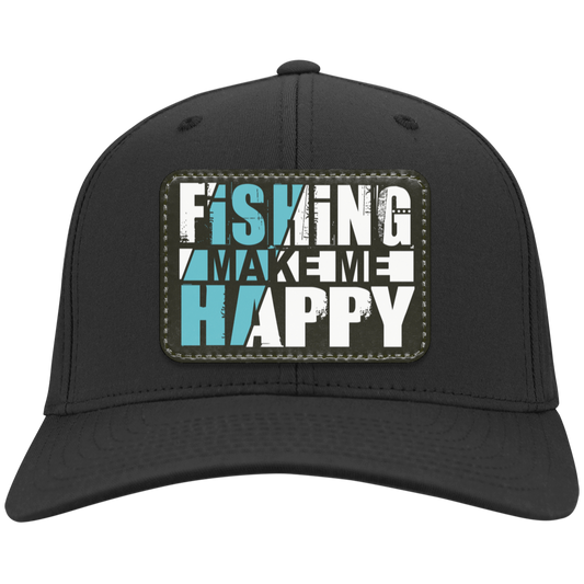Fishing Make Me Happy Twill Cap - Patch
