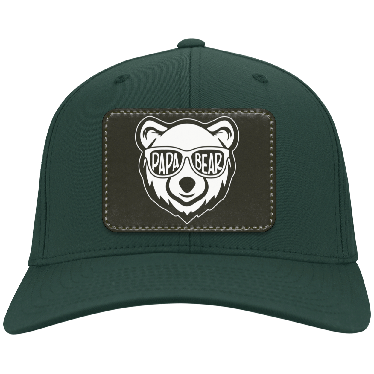 Papa Bear Comfortable Twill Cap - Patch, Gift for Dad, Birthday Gift for Dad, Father's Day Gift for Dad