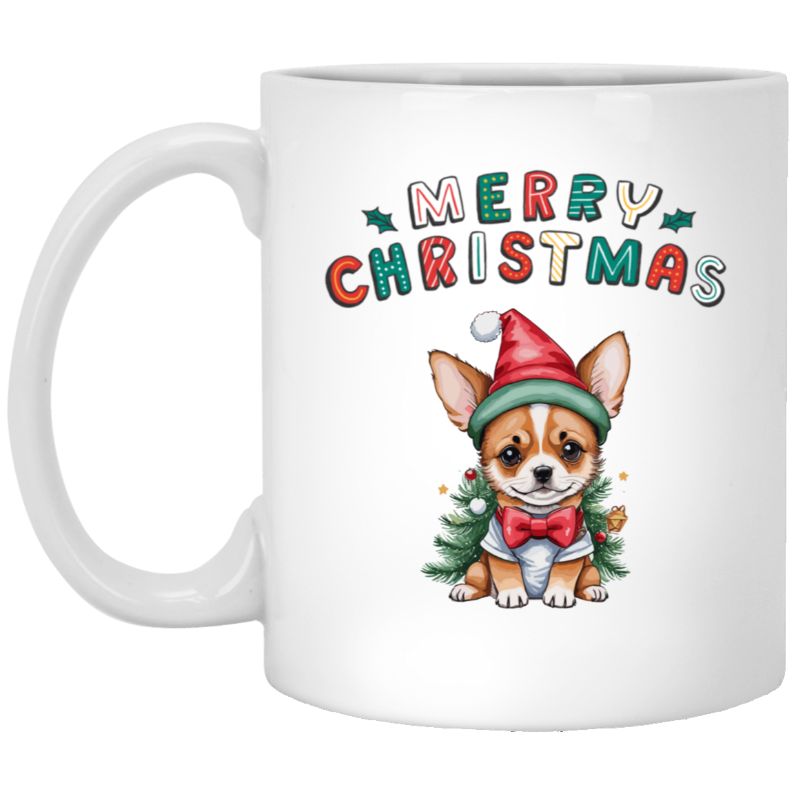 Woofing You A Merry Christmas 11oz White Mug