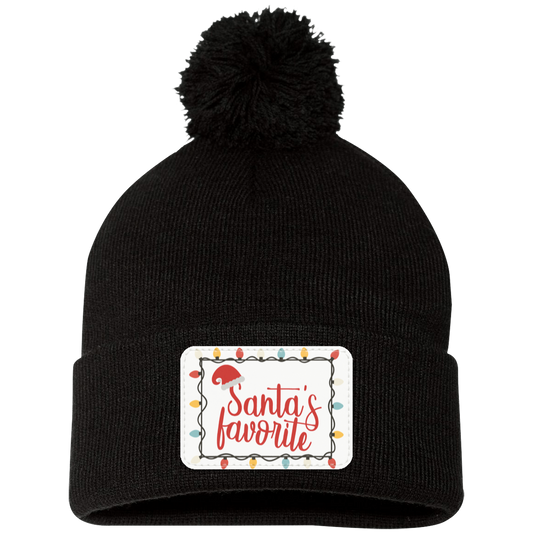 Santa's Favorite Christmas Knit Cap - Patch