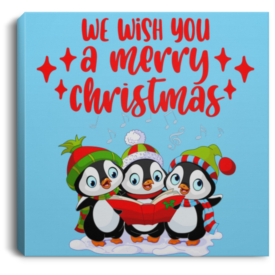 Merry Penguins Canvas