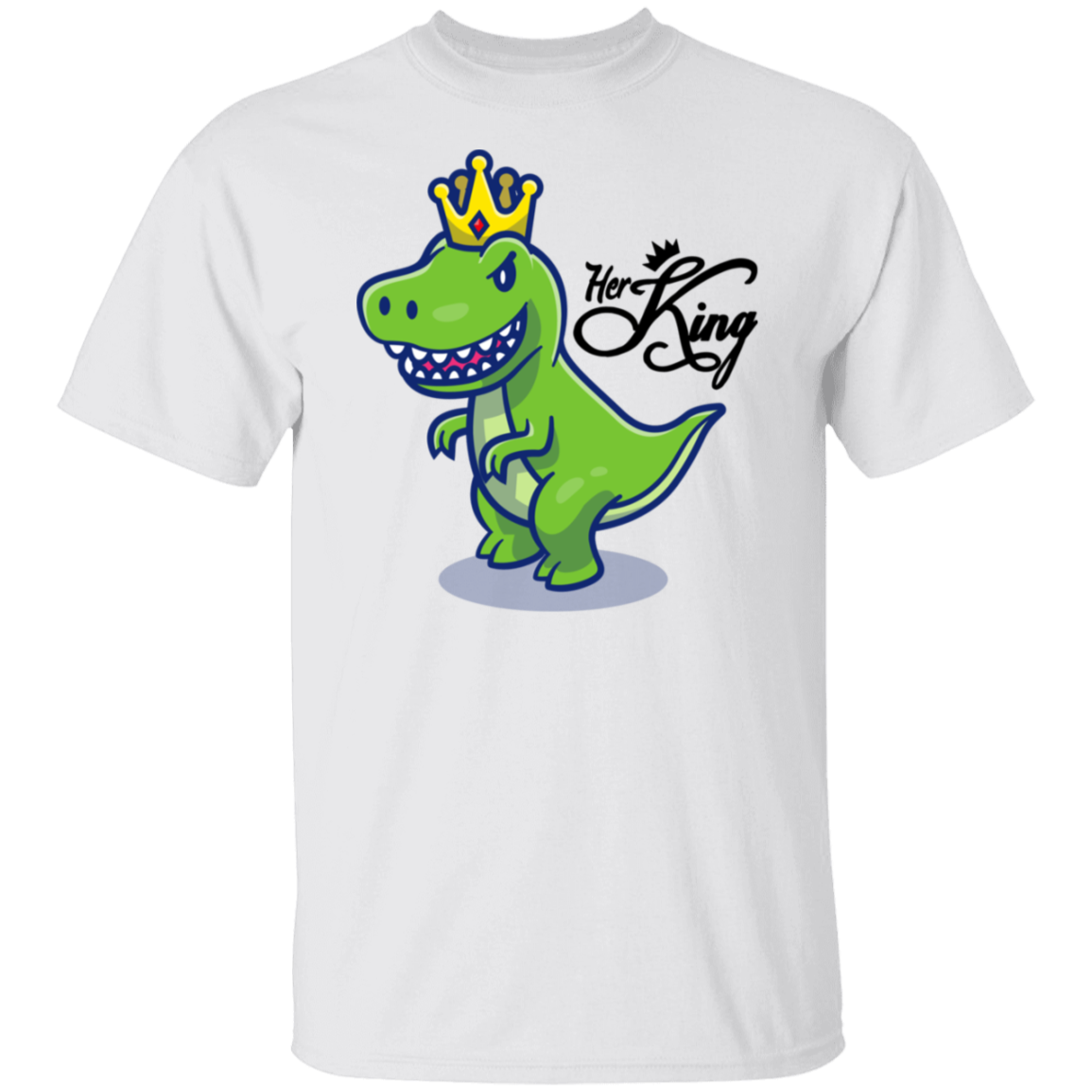 Her King Rex - Matching Couples Valentines Day T-Shirt