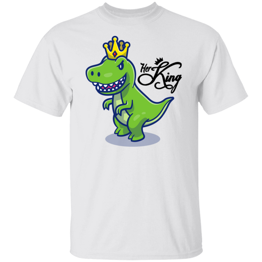 Her King Dinosaur Matching Couples Valentines Day T-Shirt