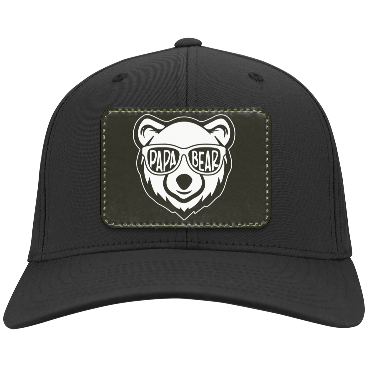 Papa Bear Comfortable Twill Cap - Patch, Gift for Dad, Birthday Gift for Dad, Father's Day Gift for Dad