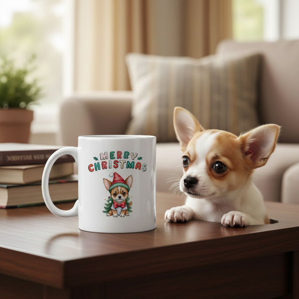 Woofing You A Merry Christmas 11oz White Mug