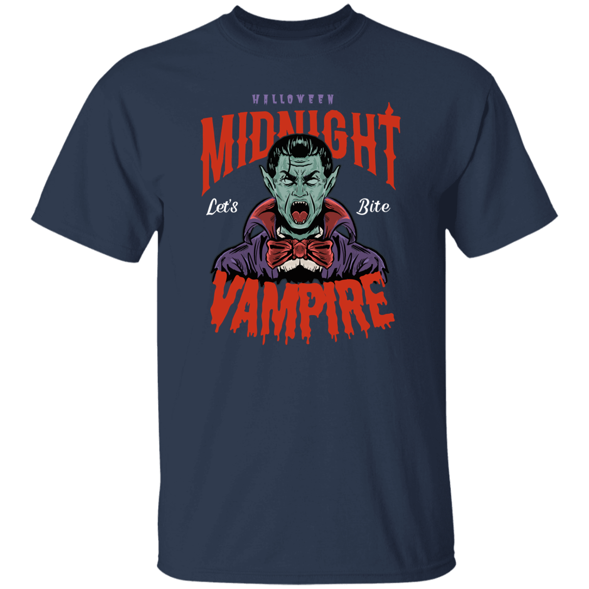 Midnight Vampire Haunting Halloween Nights T-Shirt