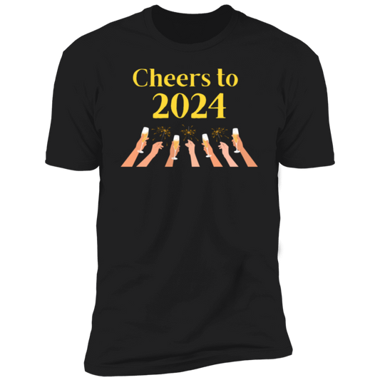 Cheers to 2024 New Years T-Shirt, Celebrating the New Year, New Years Celebration Shirt
