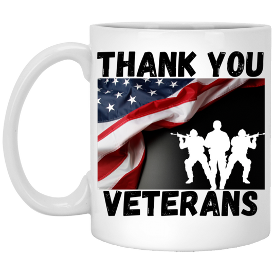 Thank You Veterans For Your Service Mug