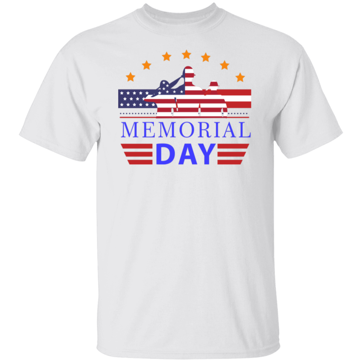Saluting Heroes Memorial Day Tribute T-Shirt
