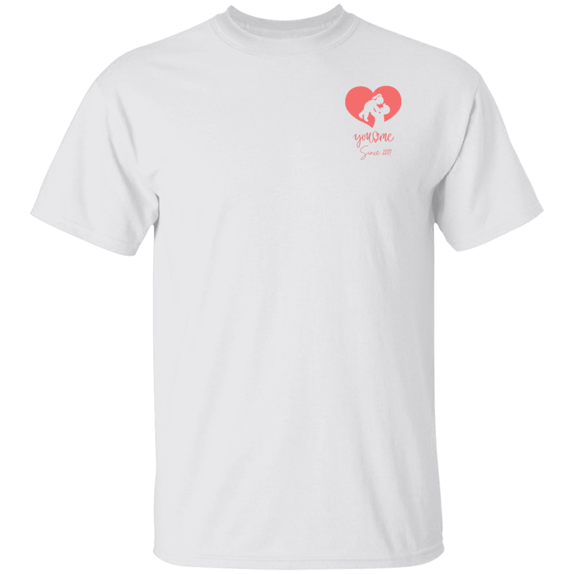 Father's Day Shirt Customized You & Me Heart T-Shirt