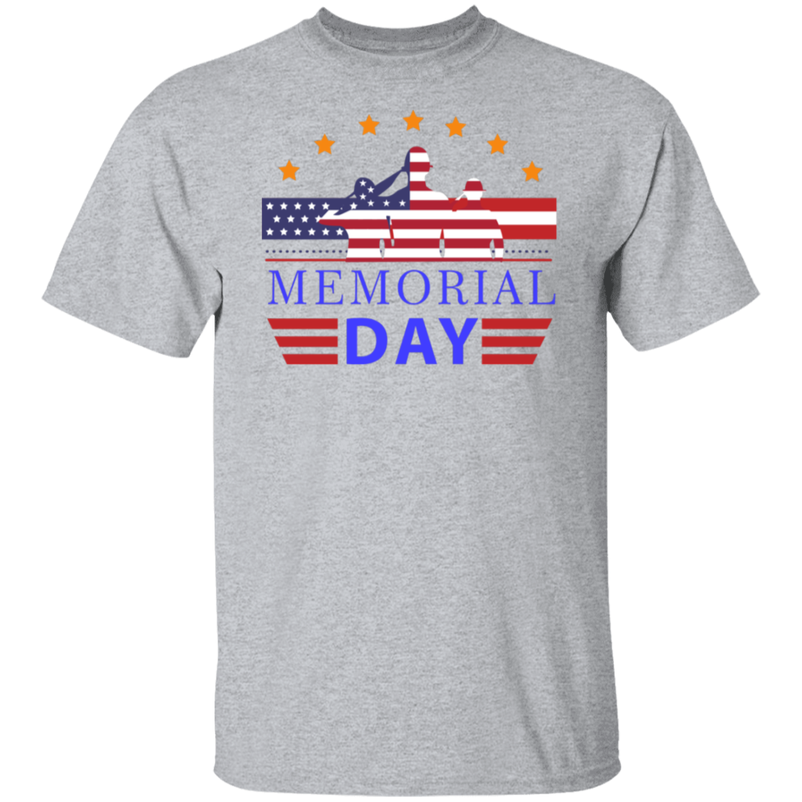 Saluting Heroes Memorial Day Tribute T-Shirt