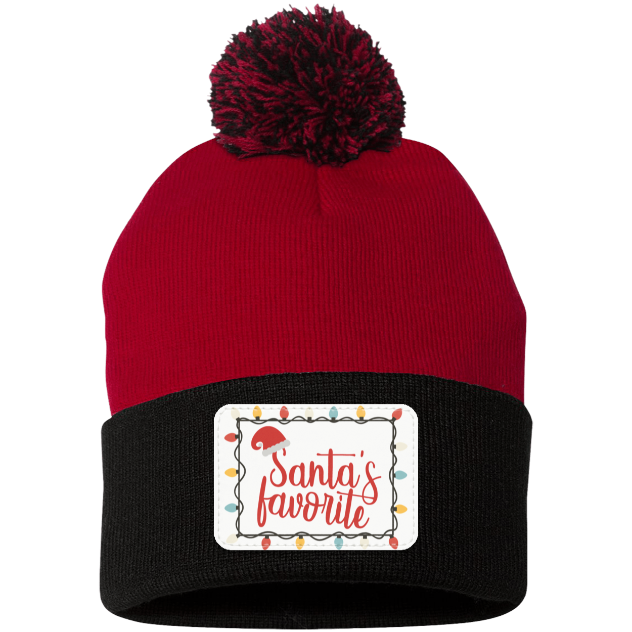 Santa's Favorite Christmas Knit Cap - Patch