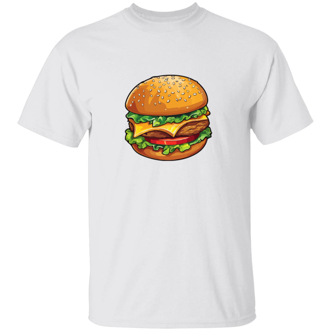 Couples Matching Valentines Hamburger & Fries T-Shirt