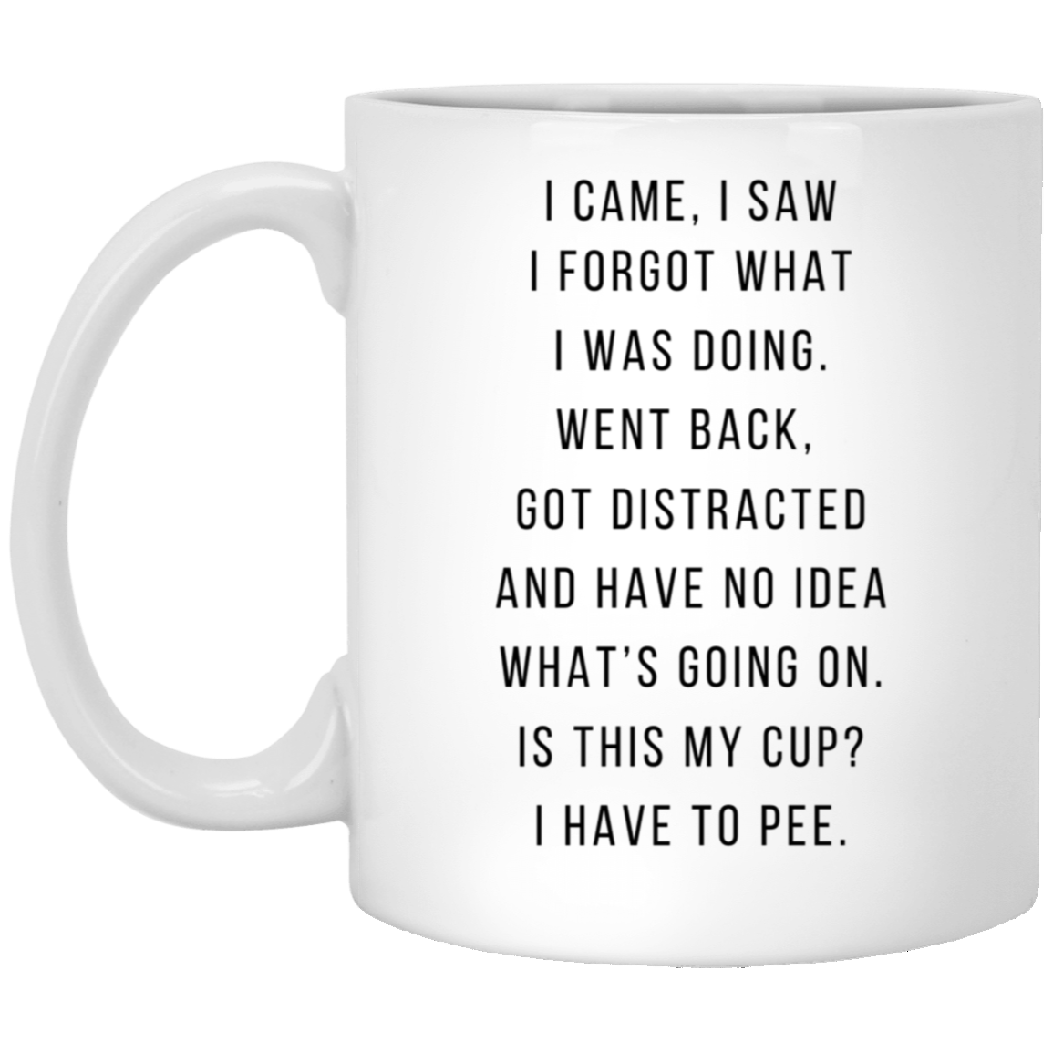 I Came I Saw Funny White Comfort Mug