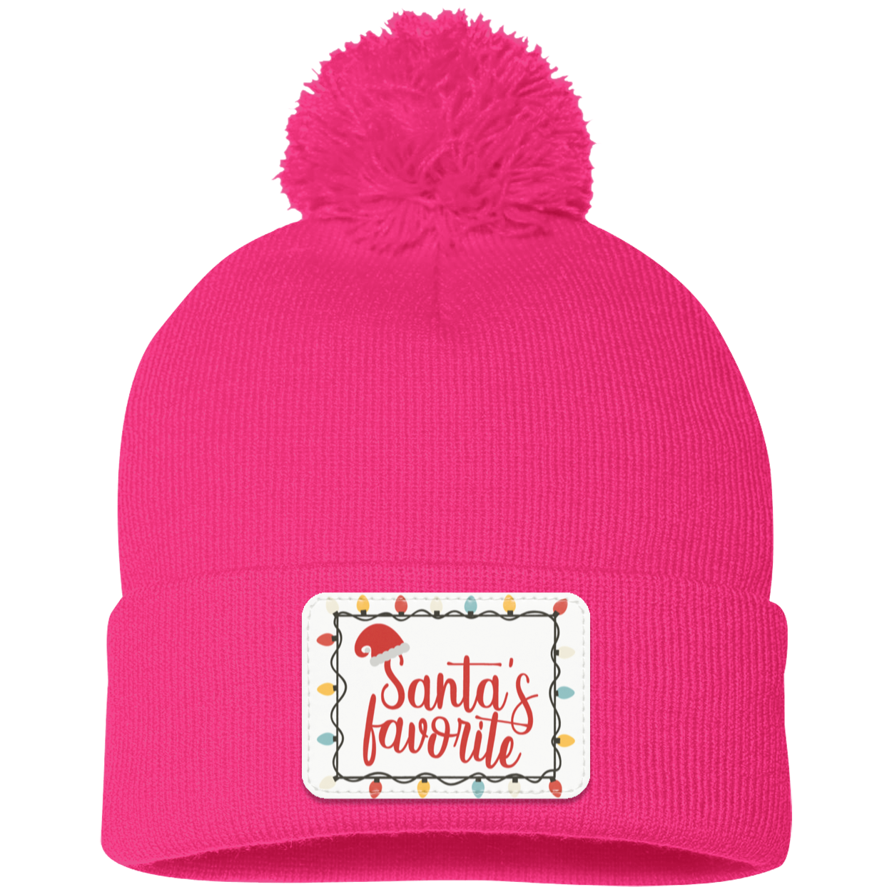 Santa's Favorite Christmas Knit Cap - Patch