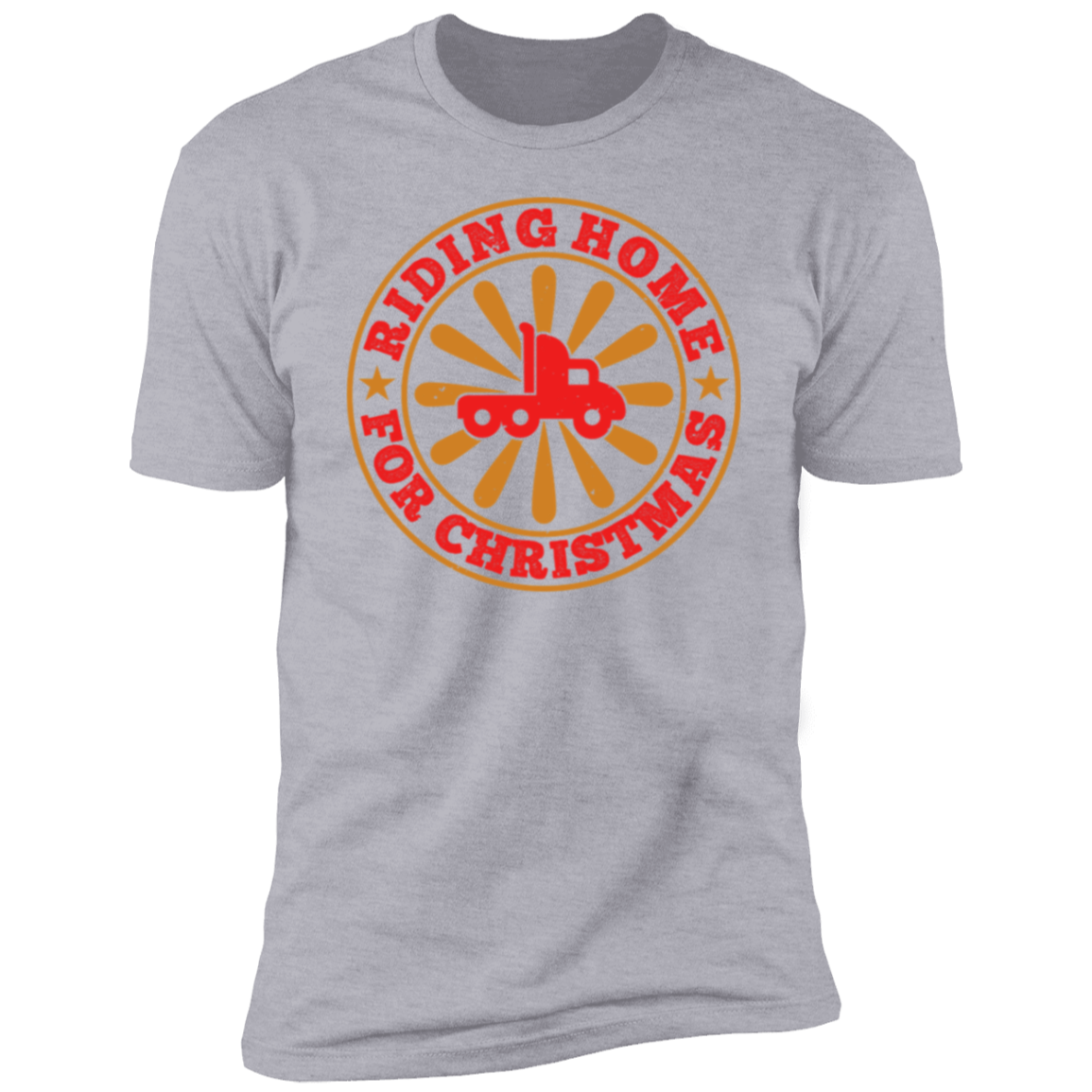 Riding Home For Christmas Trucker T-Shirt