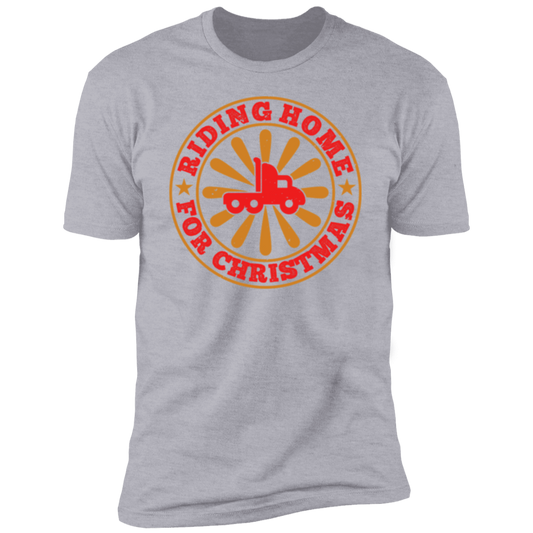 Riding Home For Christmas Trucker T-Shirt
