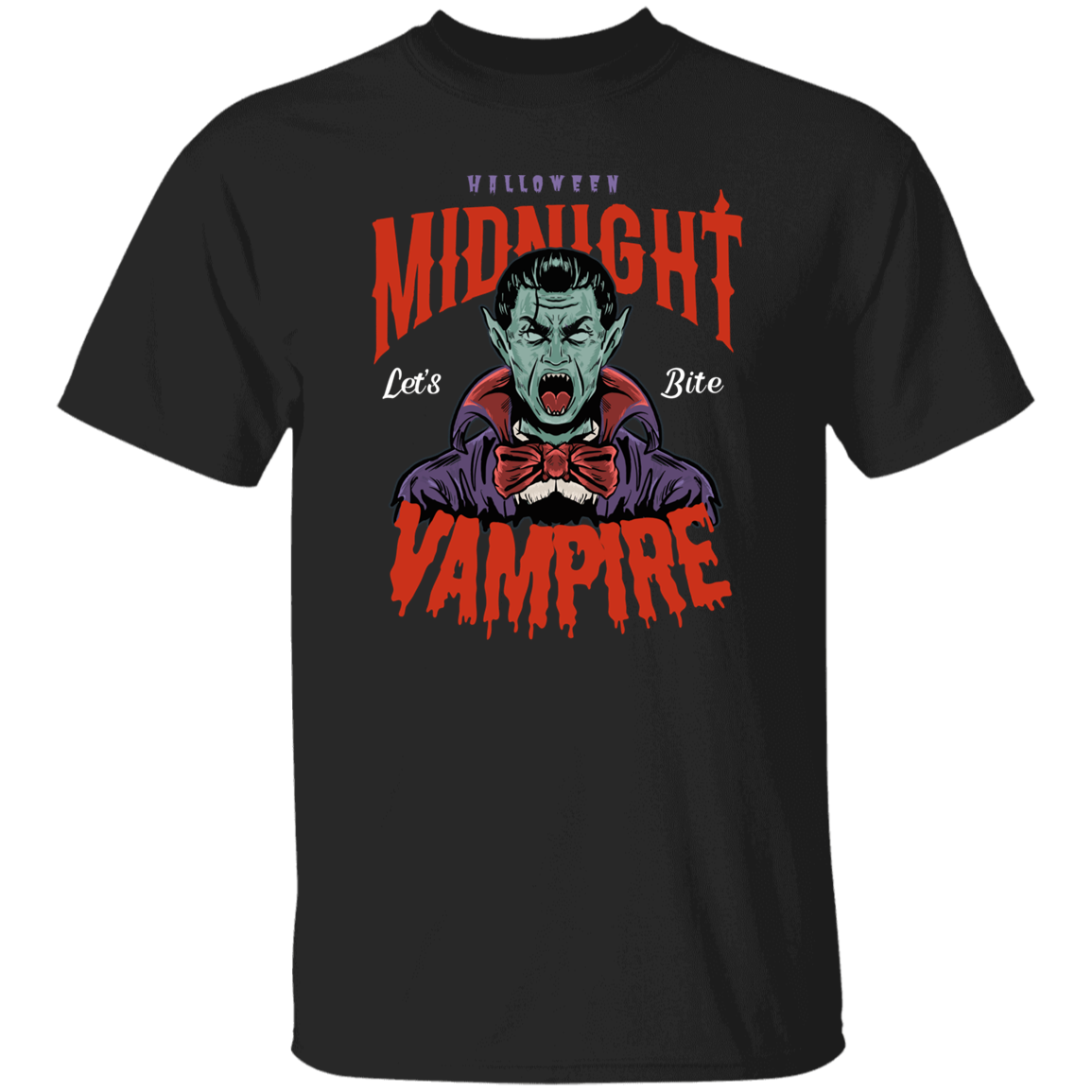 Midnight Vampire Haunting Halloween Nights T-Shirt