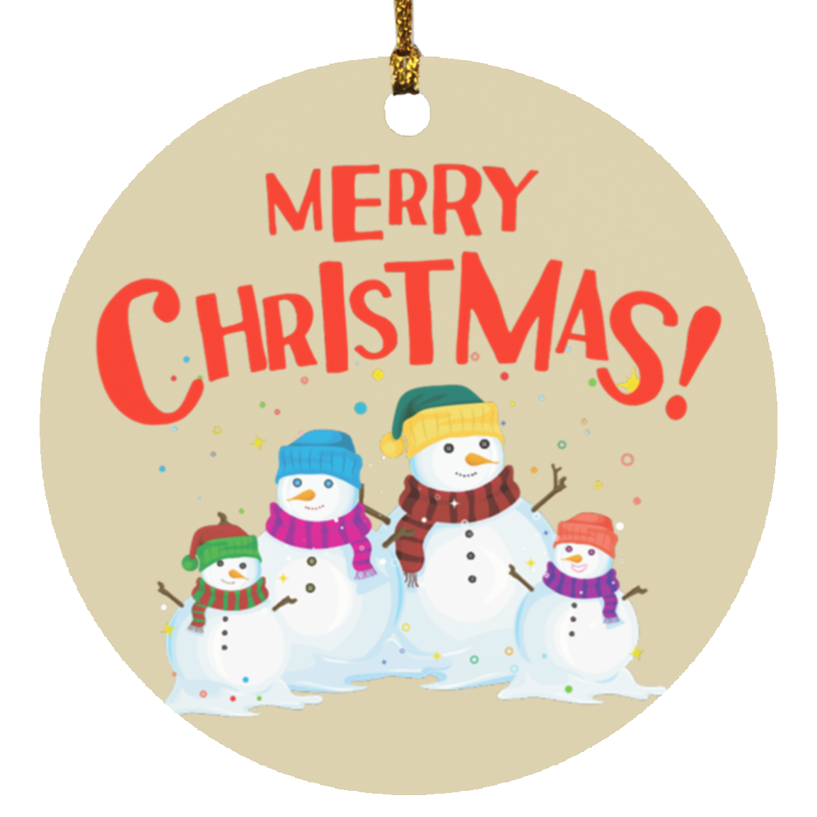 Snowman Family Ornament