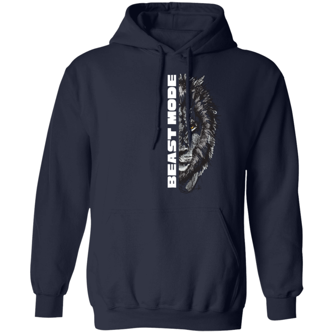 Gym Animal Beast Mode Lion Pullover Hoodie