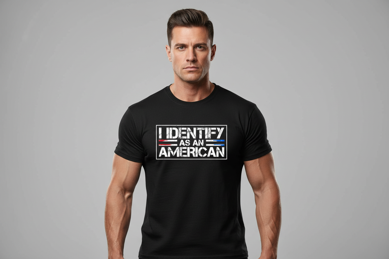 I Identify As an American Patriotic T-Shirt