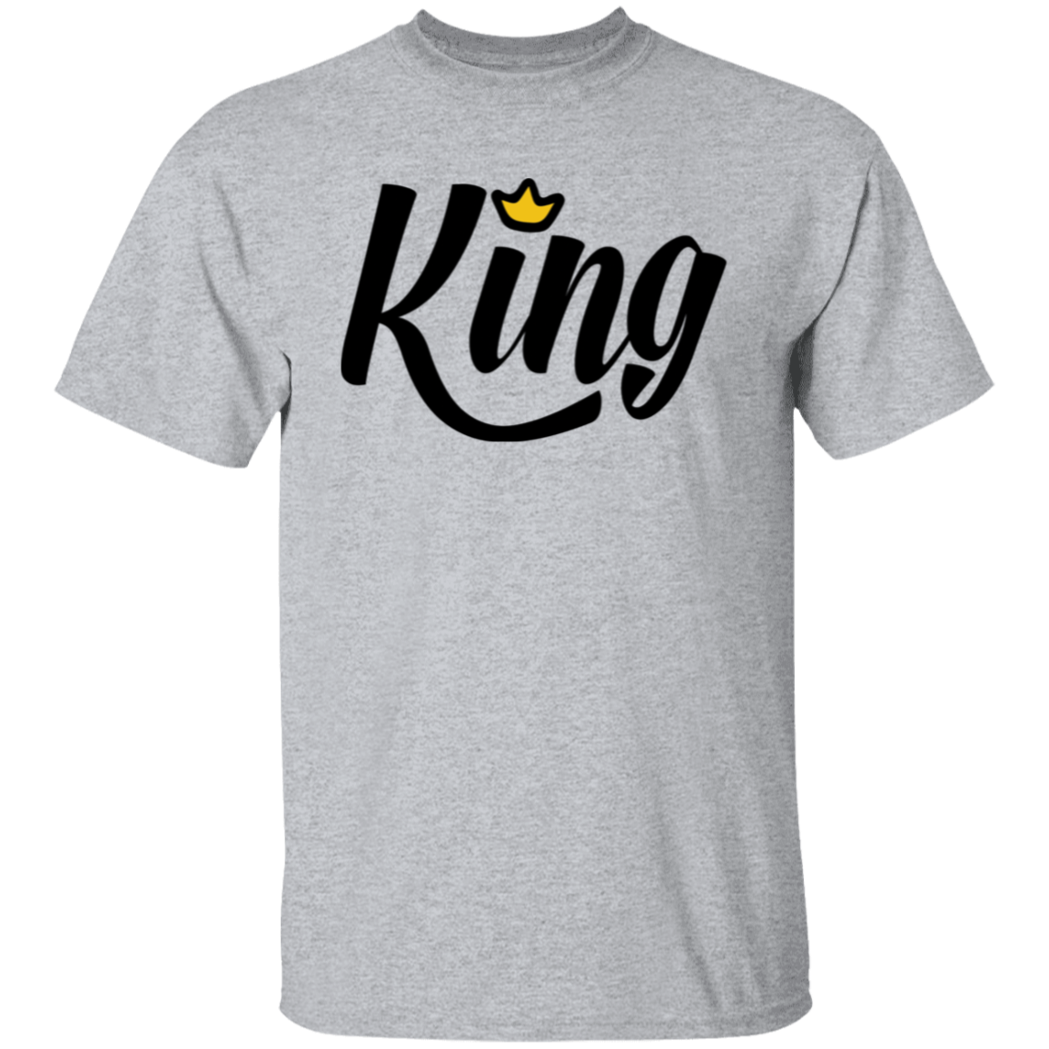 King/Queen Matching Couples Valentines Day T-Shirt, Gift for Him Gift for Her