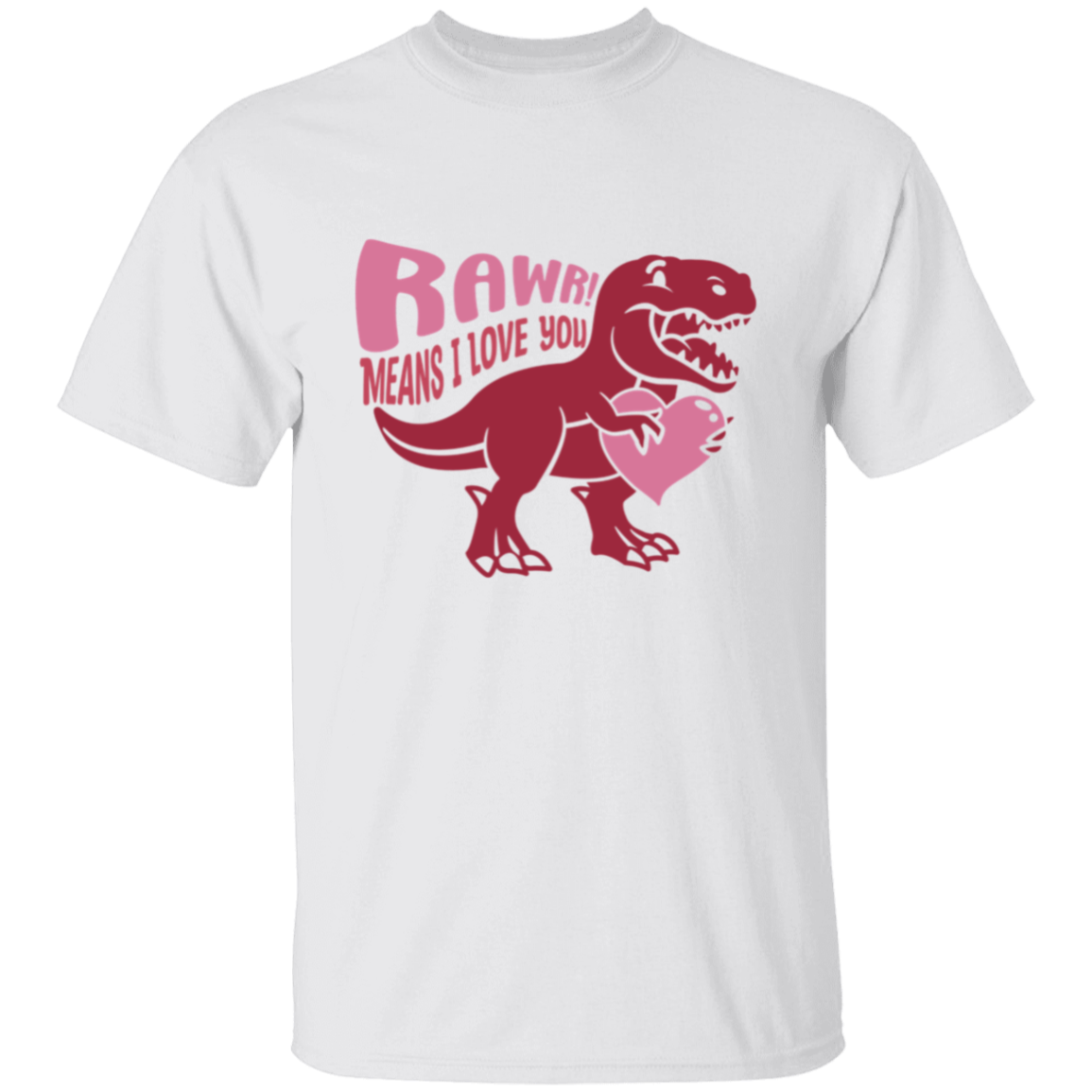 RAWR Means I Love You Valentines Day T-Shirt