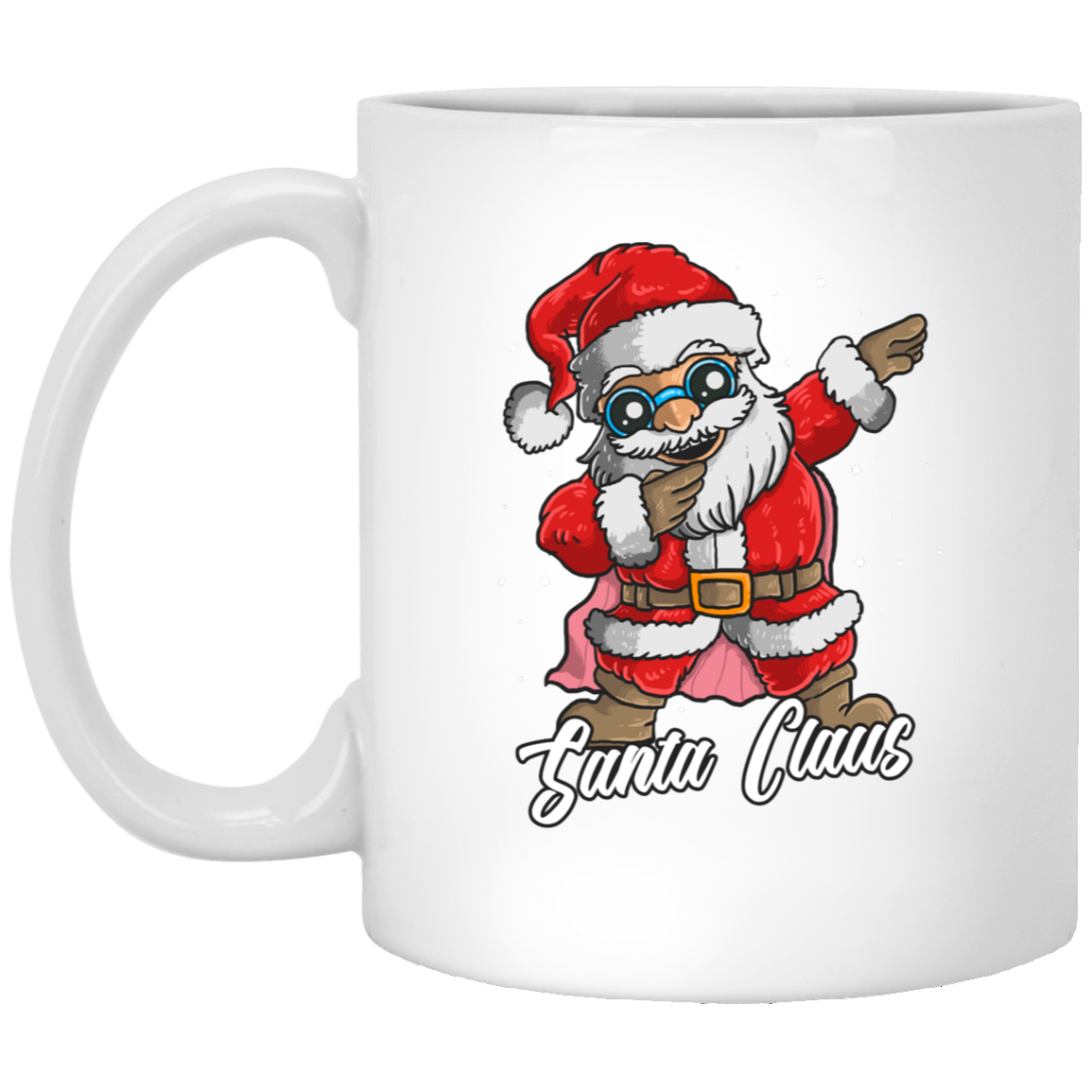 Dabbin' Santa: Merry Christmas 11oz White Mug