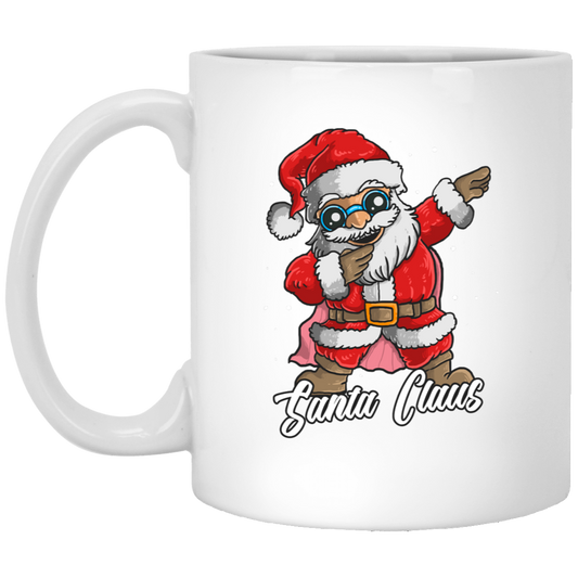 Dabbin' Santa: Merry Christmas 11oz White Mug