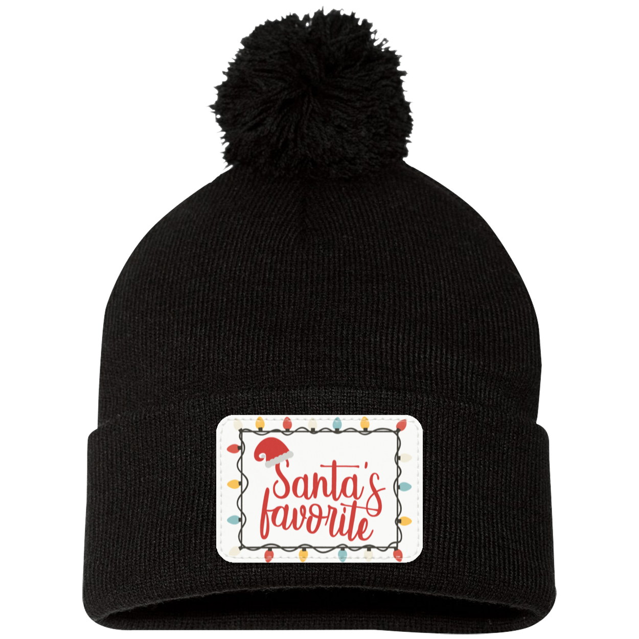 Santa's Favorite Christmas Knit Cap - Patch
