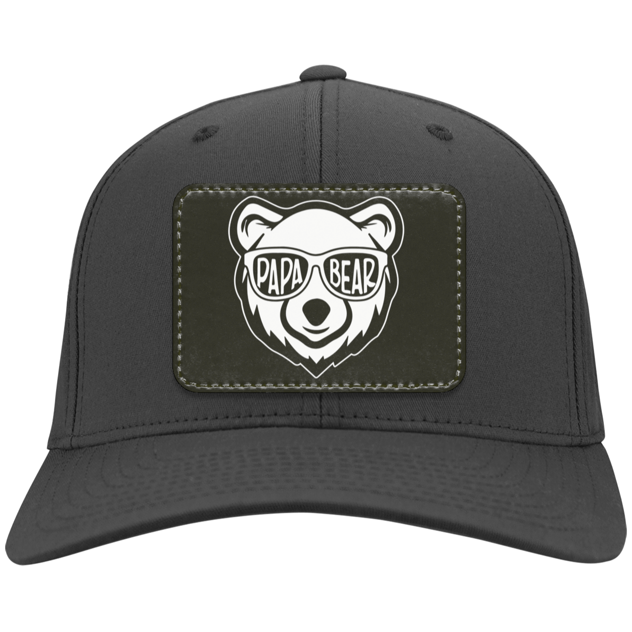 Papa Bear Comfortable Twill Cap - Patch, Gift for Dad, Birthday Gift for Dad, Father's Day Gift for Dad