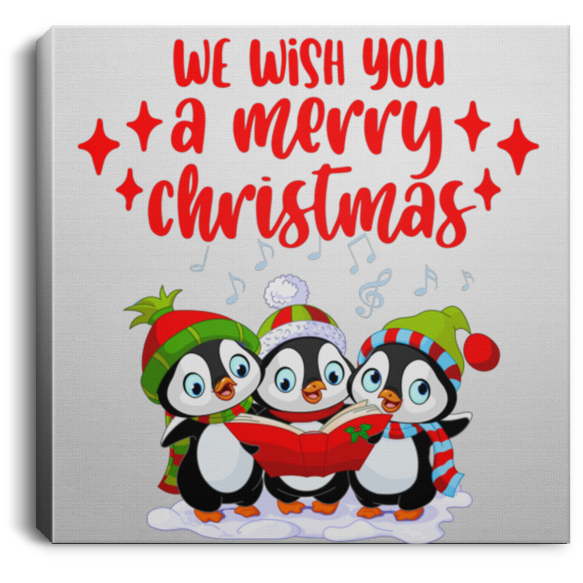 Merry Penguins Canvas