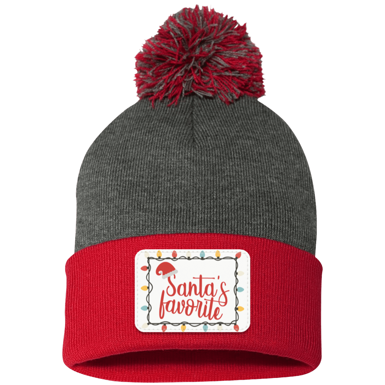 Santa's Favorite Christmas Knit Cap - Patch