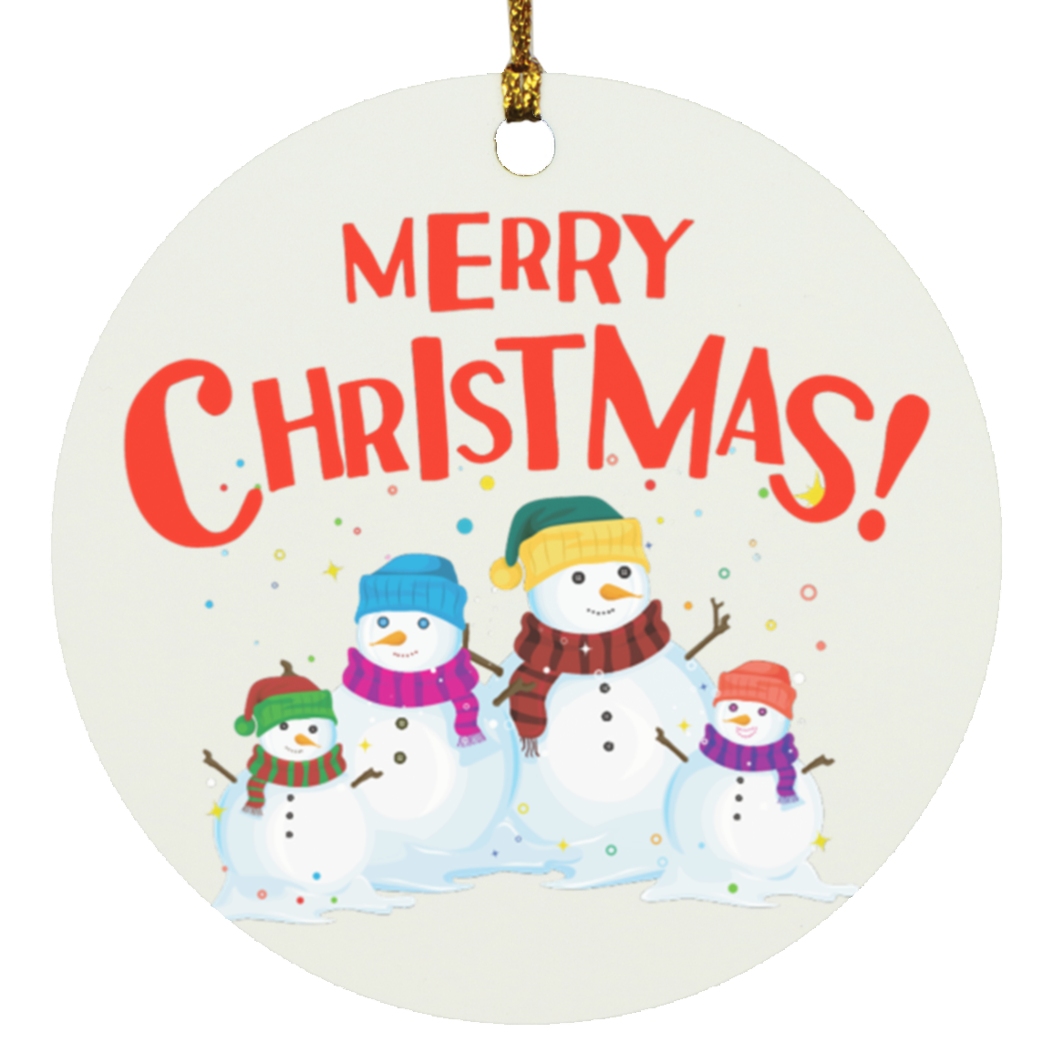 Snowman Family Ornament