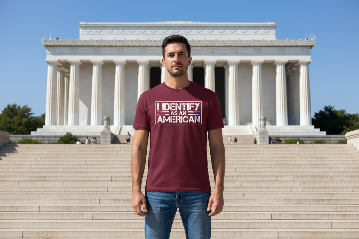I Identify As an American Patriotic T-Shirt