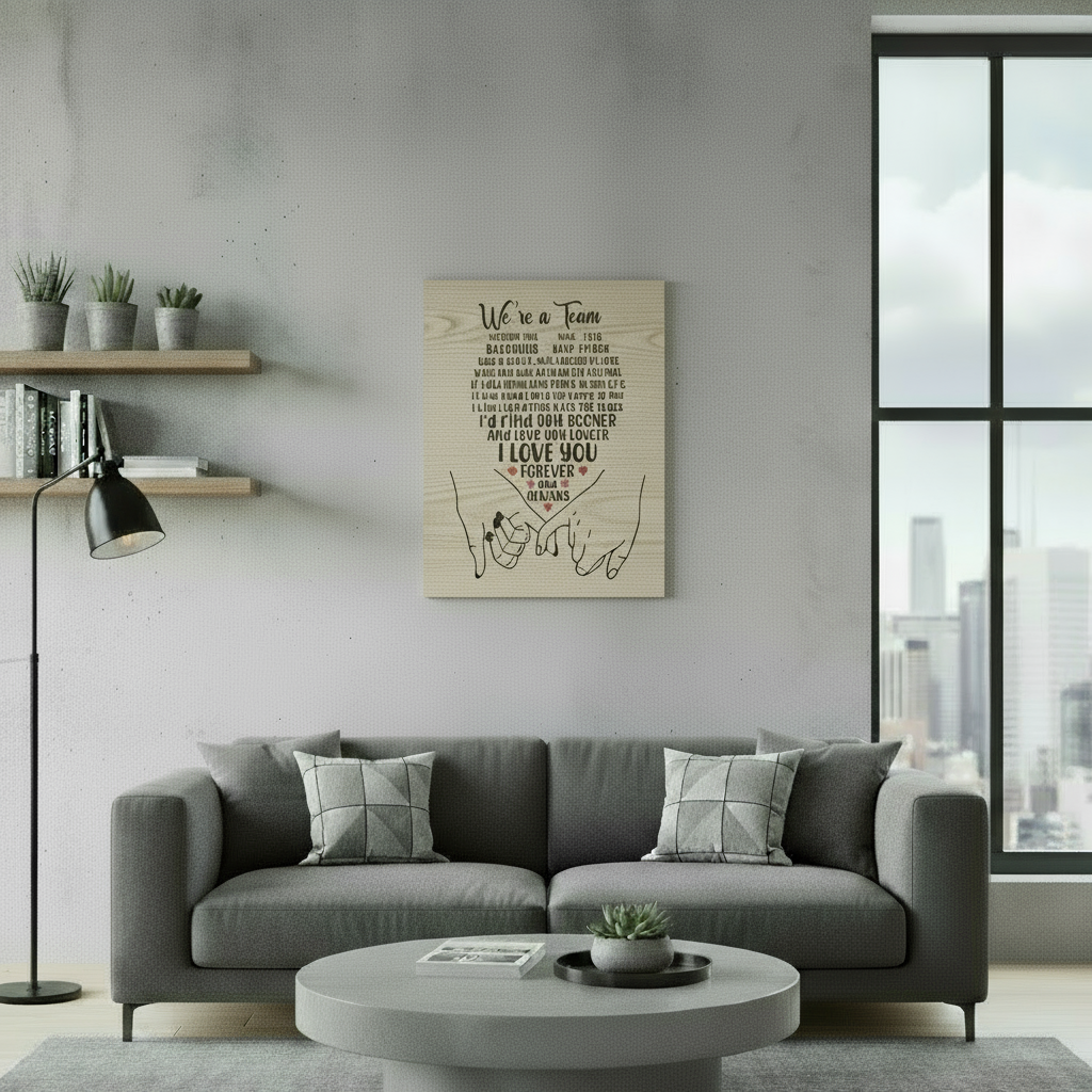 We're A Team - Forever & Always CanvasL