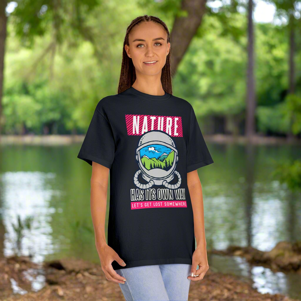 Adventure Awaits Graphic Tee | Let's Get Lost Somewhere | Nature Lovers, Hiking, Camping, Travel, Gift Idea