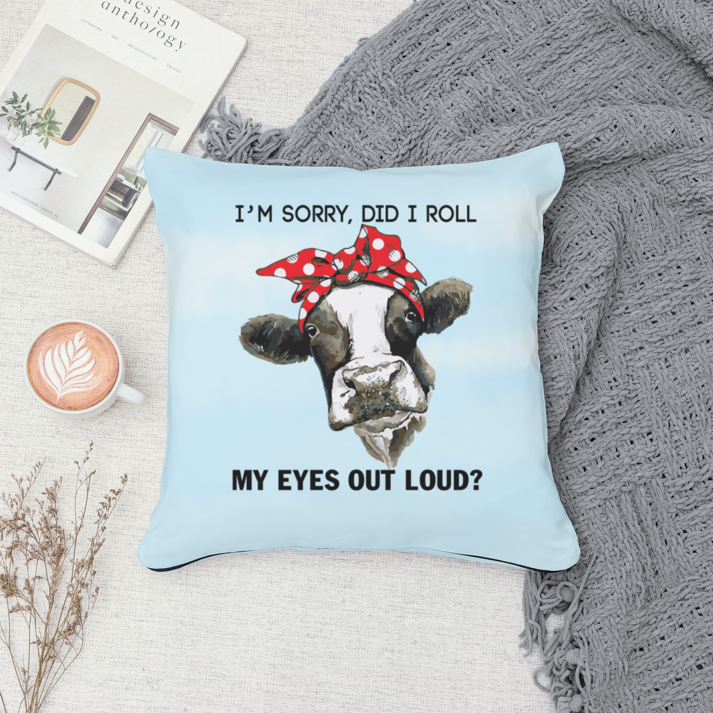 Sassy Cow Pillow